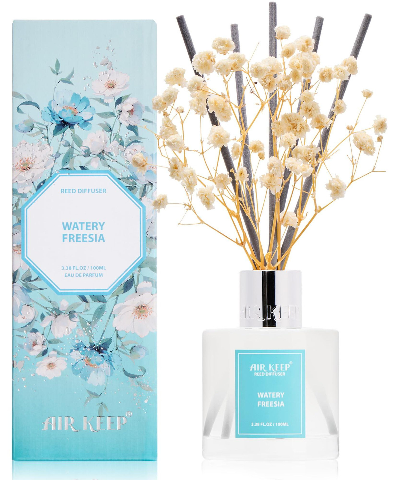 Dripio Geurverspreider met stokjes Watery Freesia 100 ml