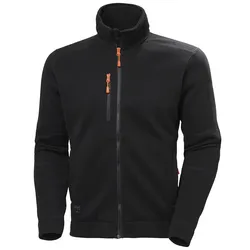 Strick-Fleecejacke "KENSINGTON" - M - schwarz