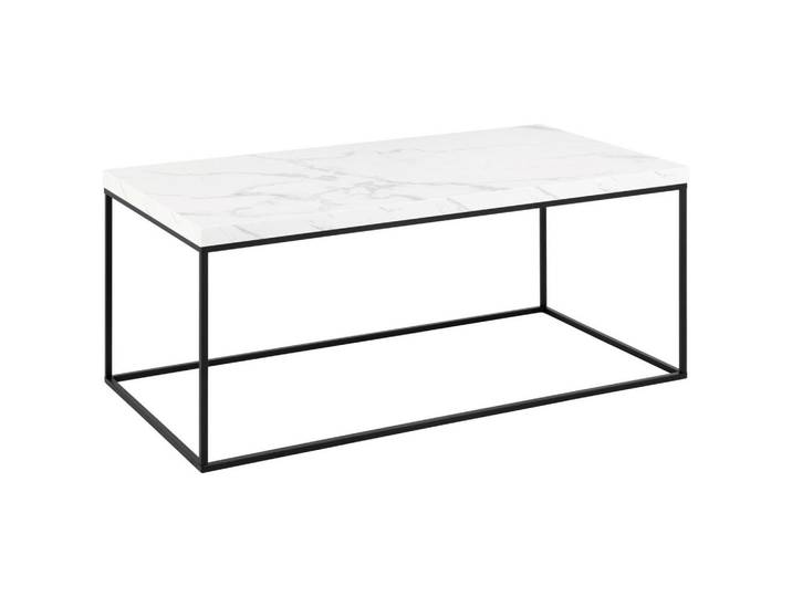 COUCHTISCH Barossa Weiß/Schwarz, 110 cm