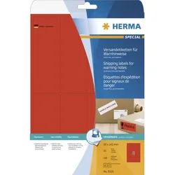HERMA Versand-Etiketten SPECIAL, 50 x 142 mm, weiß