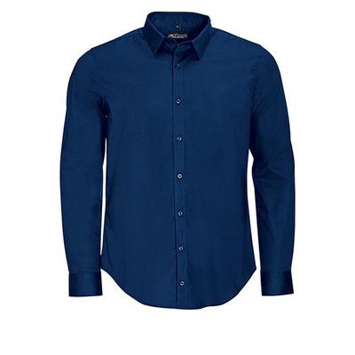 Herren Langarm Stretchhemd Blake | SOLO INVEST FRANCE SAS | Farbe: Dunkelblau | L