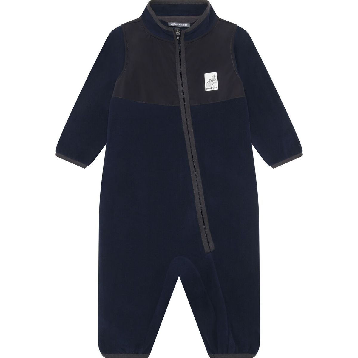 Color Kids Baby Fleece Suit 742737 total eclipse (7850) 104 742737-7850-104