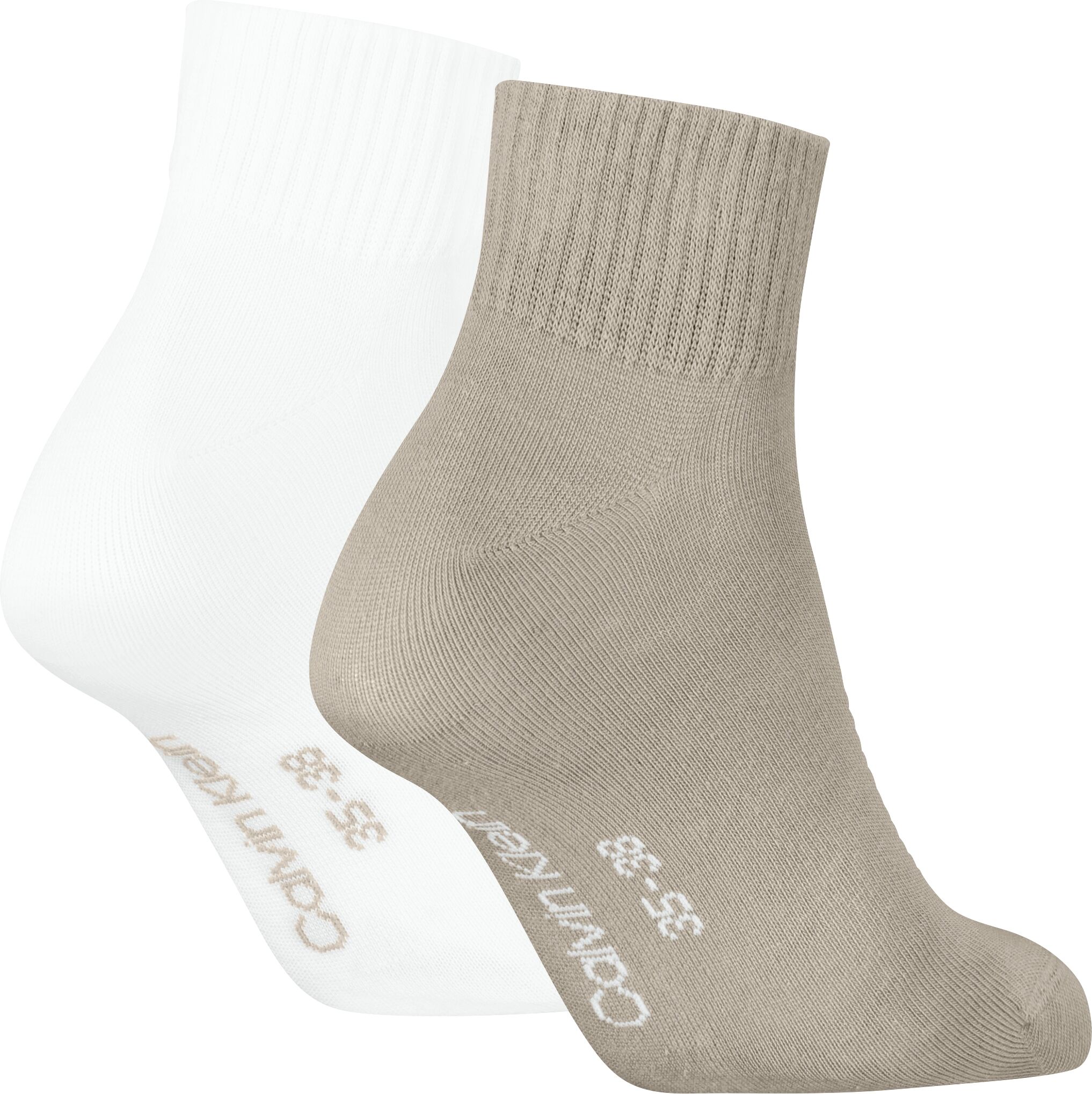 Calvin Klein Jeans "CKJ WOMEN QUARTER 2P MONOGRAM" 2 Paar, 2 Paar tlg. mit Logostickerei