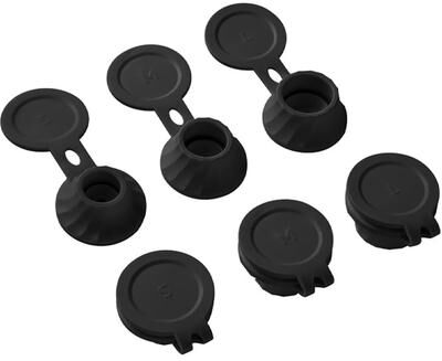 Trendy Discount Goods Inverted Bottle Lids With Transfer Adapter Connector, Bottle Pouring Caps black