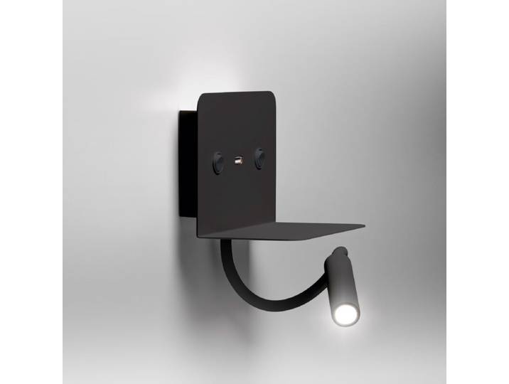 Lupia Licht Wandleuchte Rack - Schwarz Clean, Modern inkl. USB-A