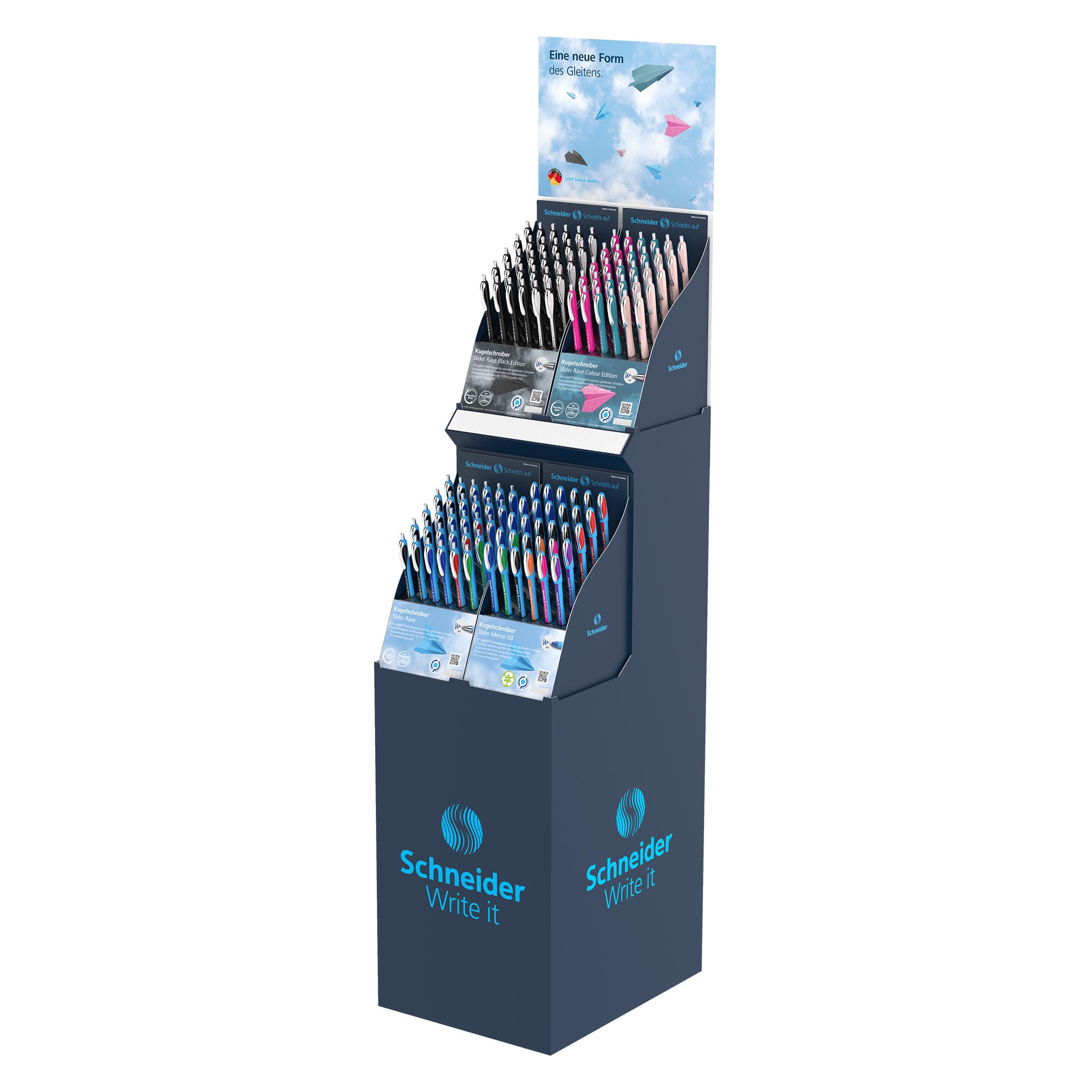 Schneider Display Tower Kugelschreiber Slider (120x) (399604)