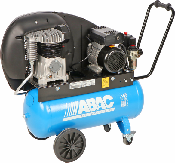 ABAC EXP A29B 50 CM2 - Einphasiger elektrischer Luftkompressor mit Riemenantrieb - Motor 2 PS - 50 lt
