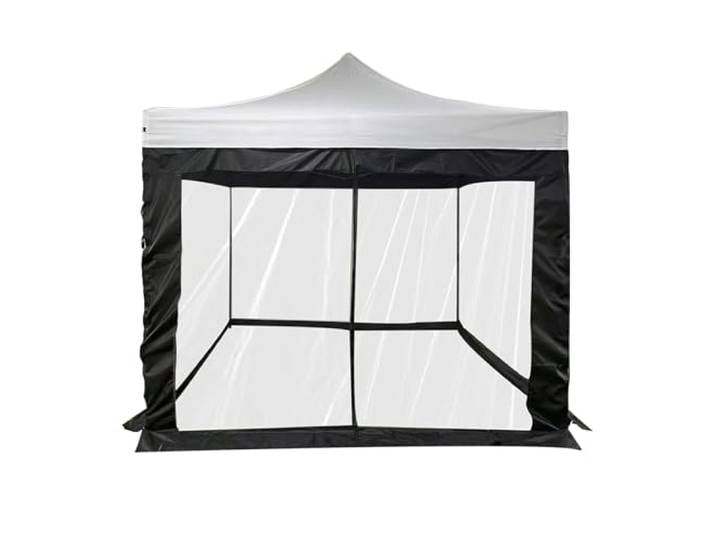 Rebecca Mobili Moskitonetz für Pavillon 3x3, Schutzabdeckung, Polyester, Schwarz, mit Schnüren und Klettverschluss, Waschbar - Maße HxB: 240 x 1200 cm - Art. RE6965