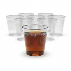 cwpack 250  Schnapsbecher, Schnapsbecher 2cl Plastik transparent