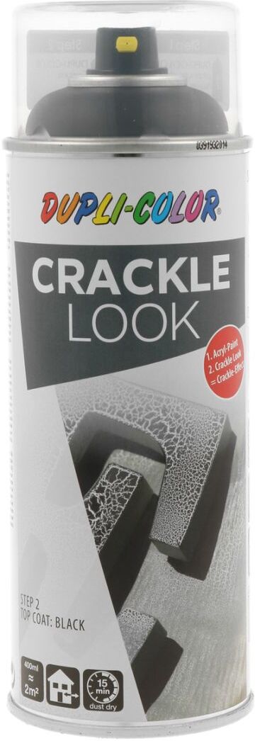 european aerosols DUPLI-COLOR CRACKLE LOOK schwarz, schwarz, 400 ml