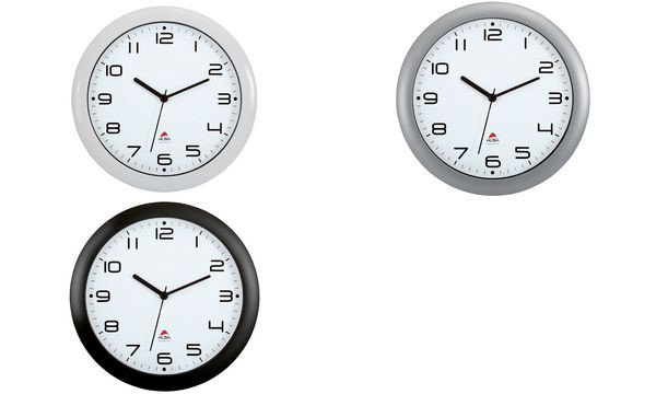 Alba Wandklok Hornew Wit met Quartz Uurwerk
