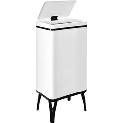 WellHome - Intelligenter Mülleimer 50L in Weiß 35,5x26x83,5 cm – automatische/manuelle Öffnung