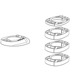 BIKE AHEAD COMPOSITES Headset Cover & Spacer Set für THE COCKPIT | BI