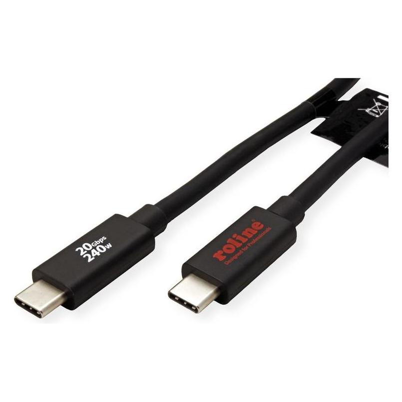 Roline USB C - USB C (3 m, USB 4, 240 W) (11.02.9088)