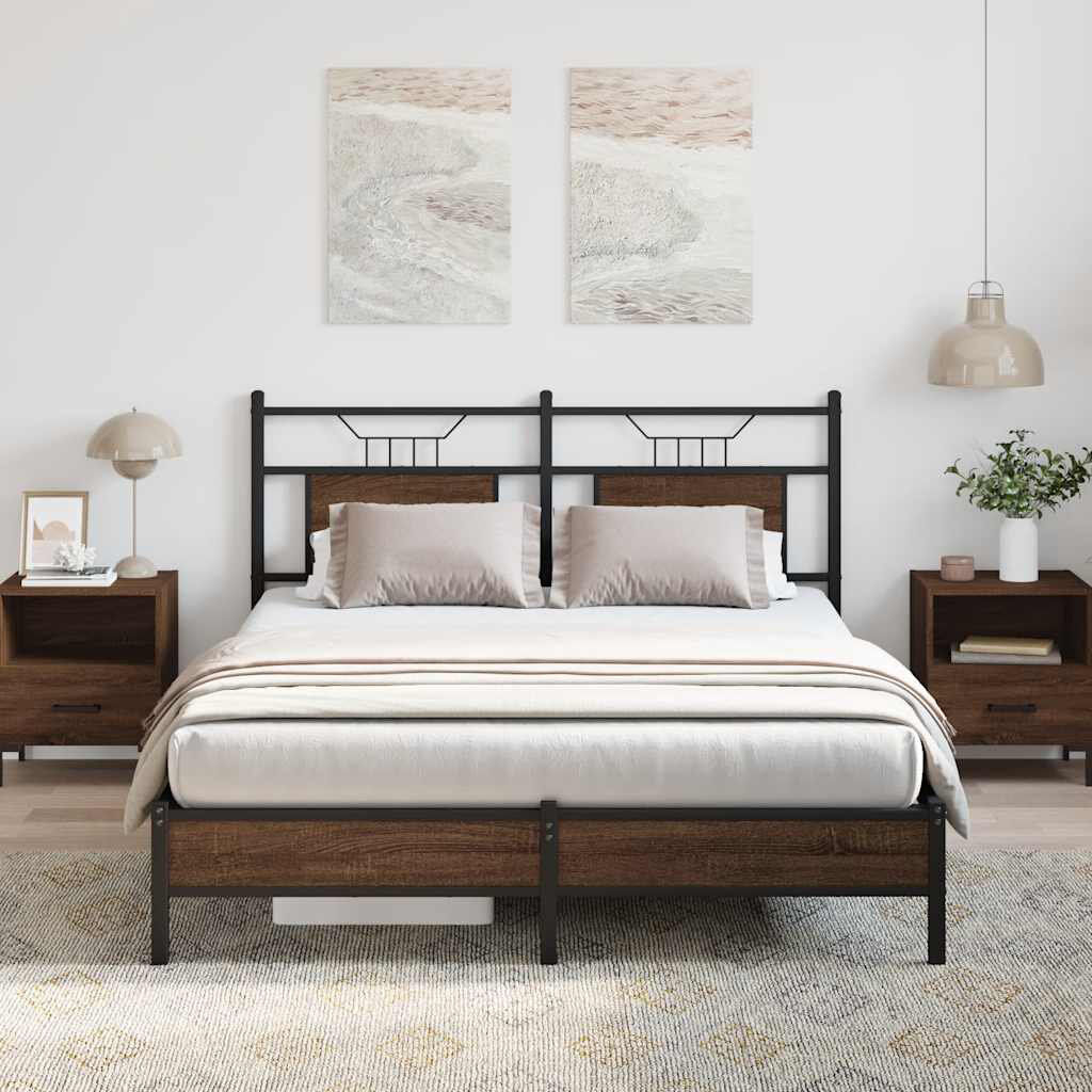 Borough Wharf Bed Brown Oak European Double (140 x 200cm)