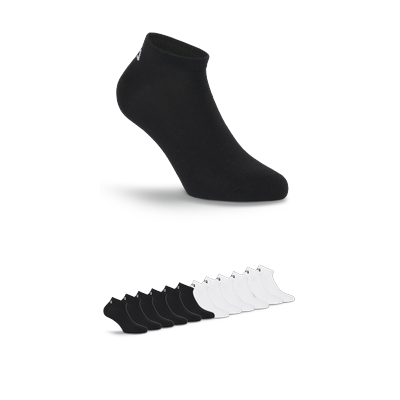 Kurzsocken FILA "UNISEX INVISIBLE PLAIN SOCKS", Damen, Gr. 35-38, Sockengröße, schwarz-weiß (schwarz, weiß), Baumwollmischung, elastisch, Socken