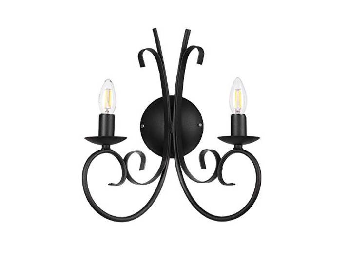 ONLI 4885/AP2N Applique Pompei 2 lumières\, noir\, noir