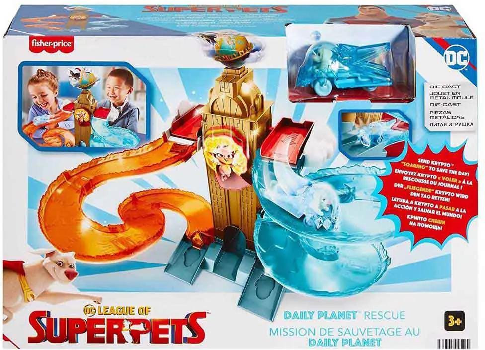 Fisher-Price DC League of Super-Pets Redding bij de Daily Planet, oranje, vanaf 3 jaar