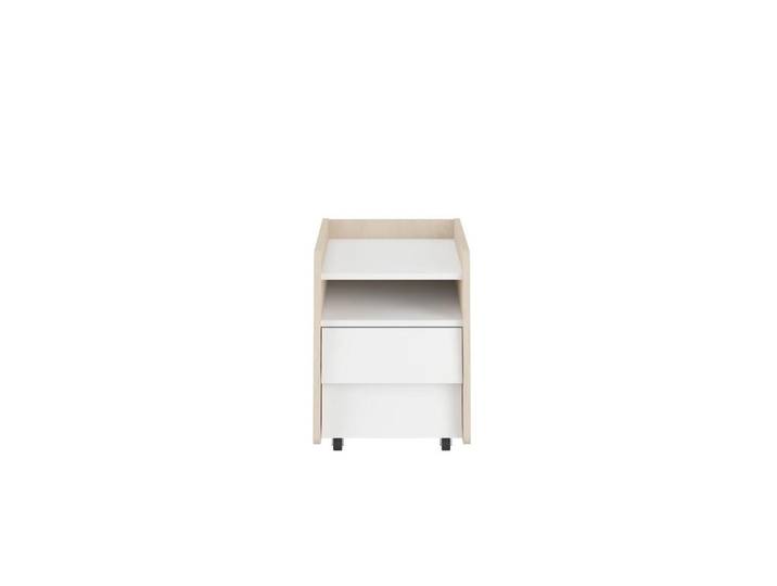 Raumhirsch Furniture Nachttisch SoSixty, Weiß, Rechteckig, 41x55x54 cm, Schlafzimmer, Nachtkästchen