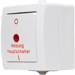 Kopp 565302003 NAUTIC - Heizungshauptschalter, Farbe: arktisweiß