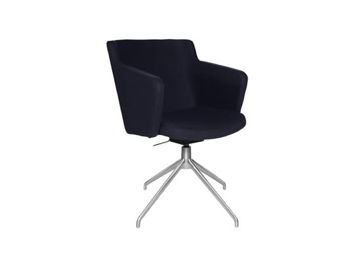 Topstar SFH 1.0 Speisezimmerstuhl, Esszimmerstuhl, Loungechair, mit Armlehnen, höhenverstellbar, Stoffbezug, blau