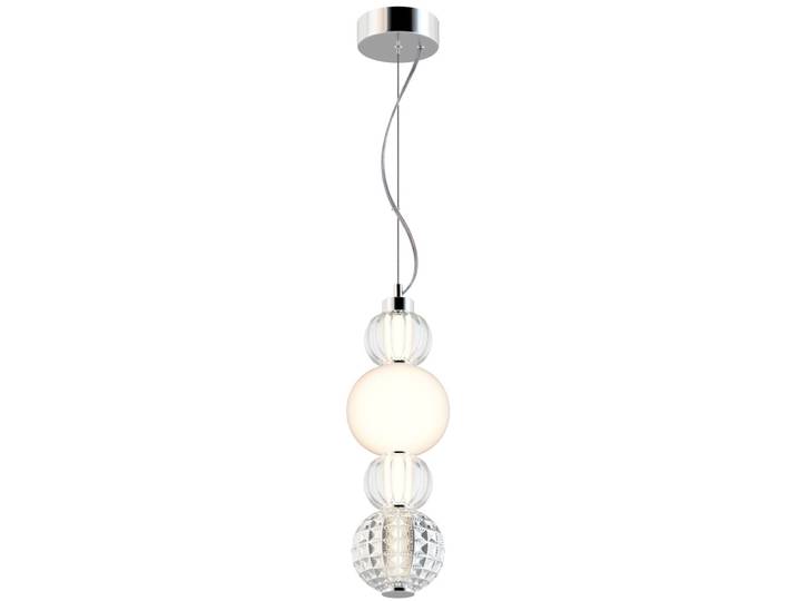 Suspension LED\, verre multicolore\, hauteur réglable\, H 169 cm