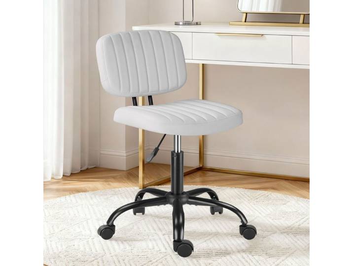 Chaise de bureau - ALIGHTUP - Chaise à roulettes pivotant 360° hauteur réglable sans accoudoirs 43*40*48-63cm