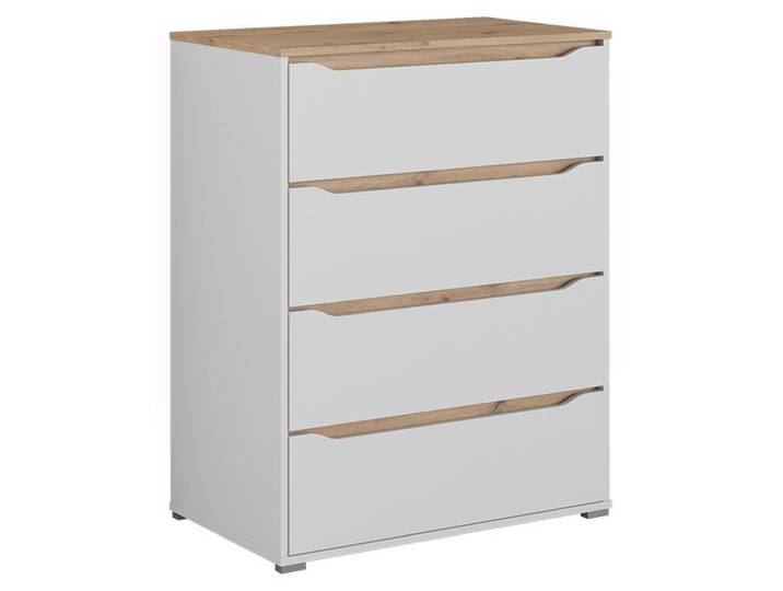 Kommode Vicco Ruben Weiß/Artisan-Eiche 80 x 100.7 cm, Model 62893