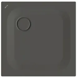 Bette quadrat Duschwanne „BetteUltra“ 700 × 700 mm ohne Oberflächenbeschichtung, ohne Oberflächenveredelung, ohne Wannenträger, in Anthracite