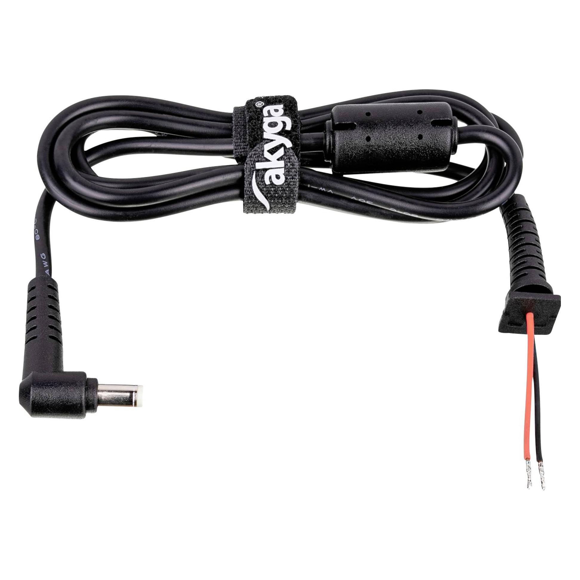 Akyga AK-SC-03 Ersatz-DC-Kabel für Notebook-Netzteil schwarz (1.20 m) (AK-SC-03)