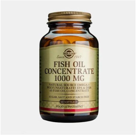 SOLGAR FISH OIL CONCENTRATE 1000mg 60 CAPSULAS