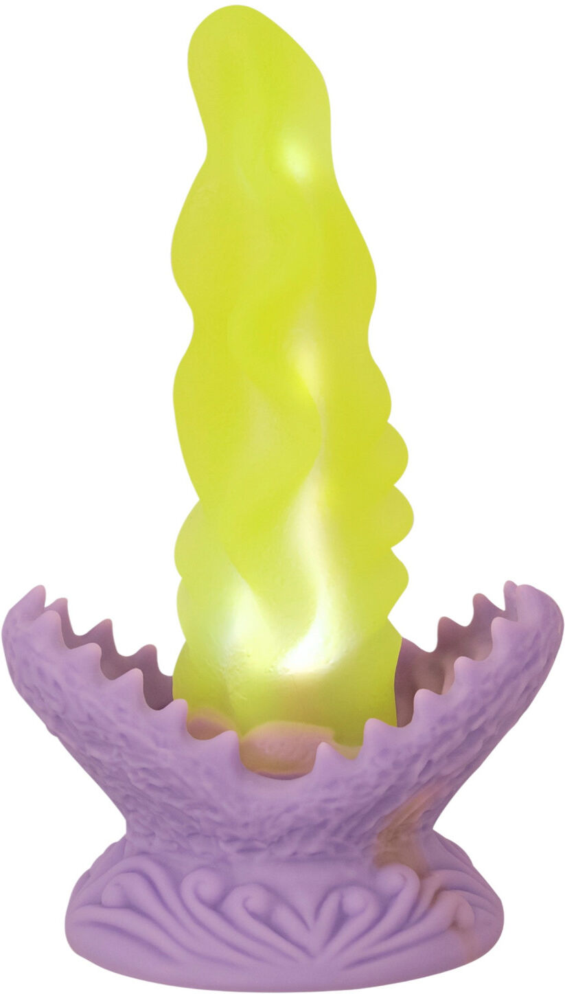 Beasty Cocks Passionate Plant - Dildo Med Lys - Grøn