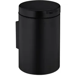 Relaxdays Kosmetikeimer Wandmontage 3 Liter Schwarz