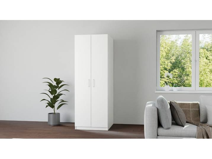 Kleiderschrank tief Premium Dekore Alpin­weiß