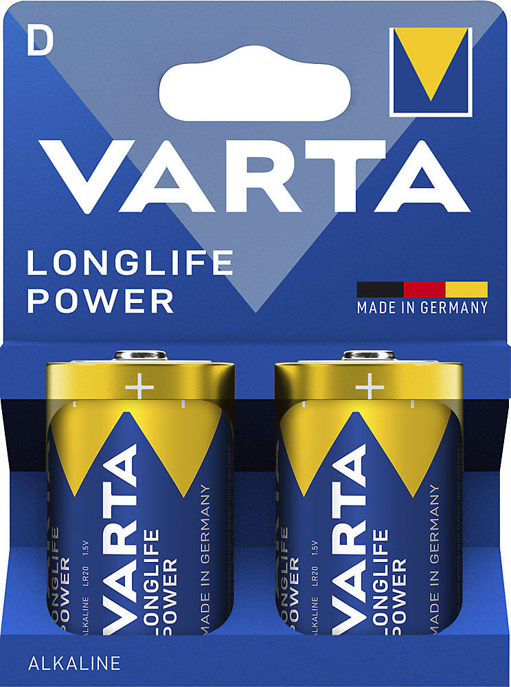 LONGLIFE Power Batterie, Baugröße D, VE 2 Stk, ab 6 VE VARTA