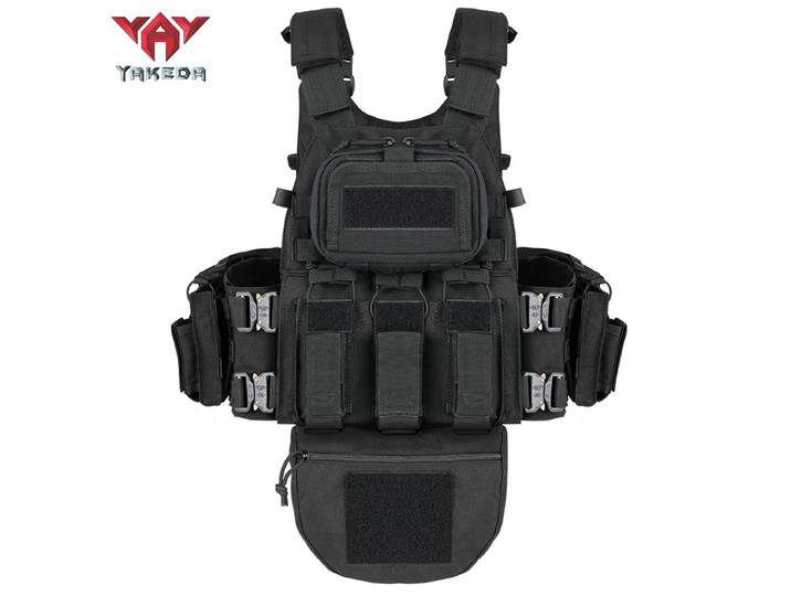 Gilet tactique YAKEDA 8280 - Gilet tactique de chasse - Tactique extérieur - Gilet à couverture complète
