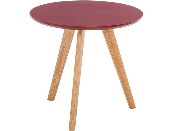 Beistelltisch Murten rot Holz B 46 H 43 cm - Beistelltisch