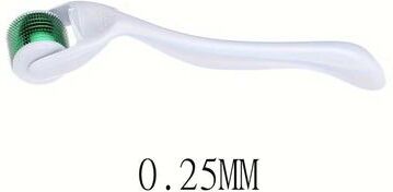 Uplift Essentials 540 Titanium Microneedle Derma Roller For Hair, Beard And Skin Rejuvenation (0.2 0.25 0.3mm) white 0.25mm