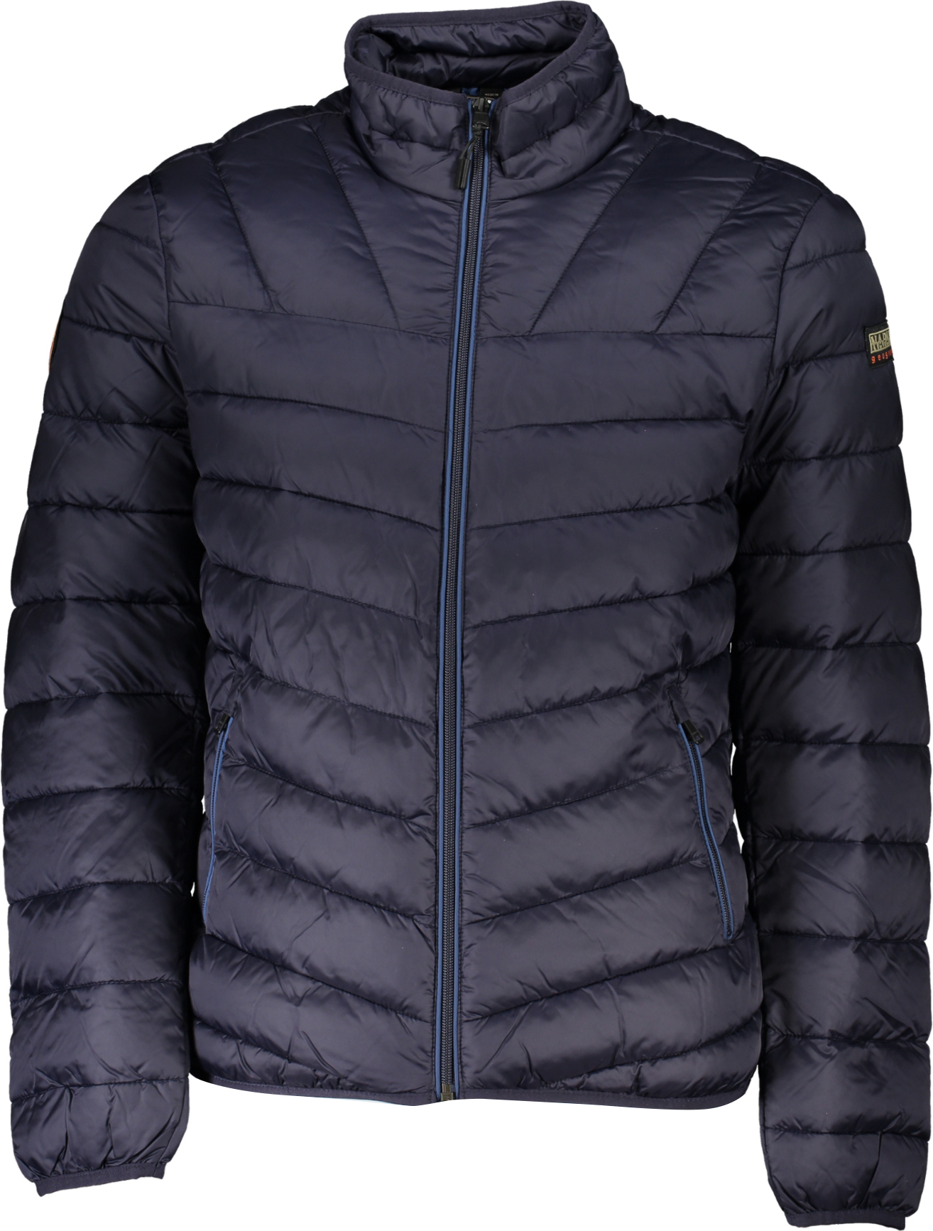 Blaue Herrenjacke mit Taschen & Reißverschluss - Stilvoll & Praktisch