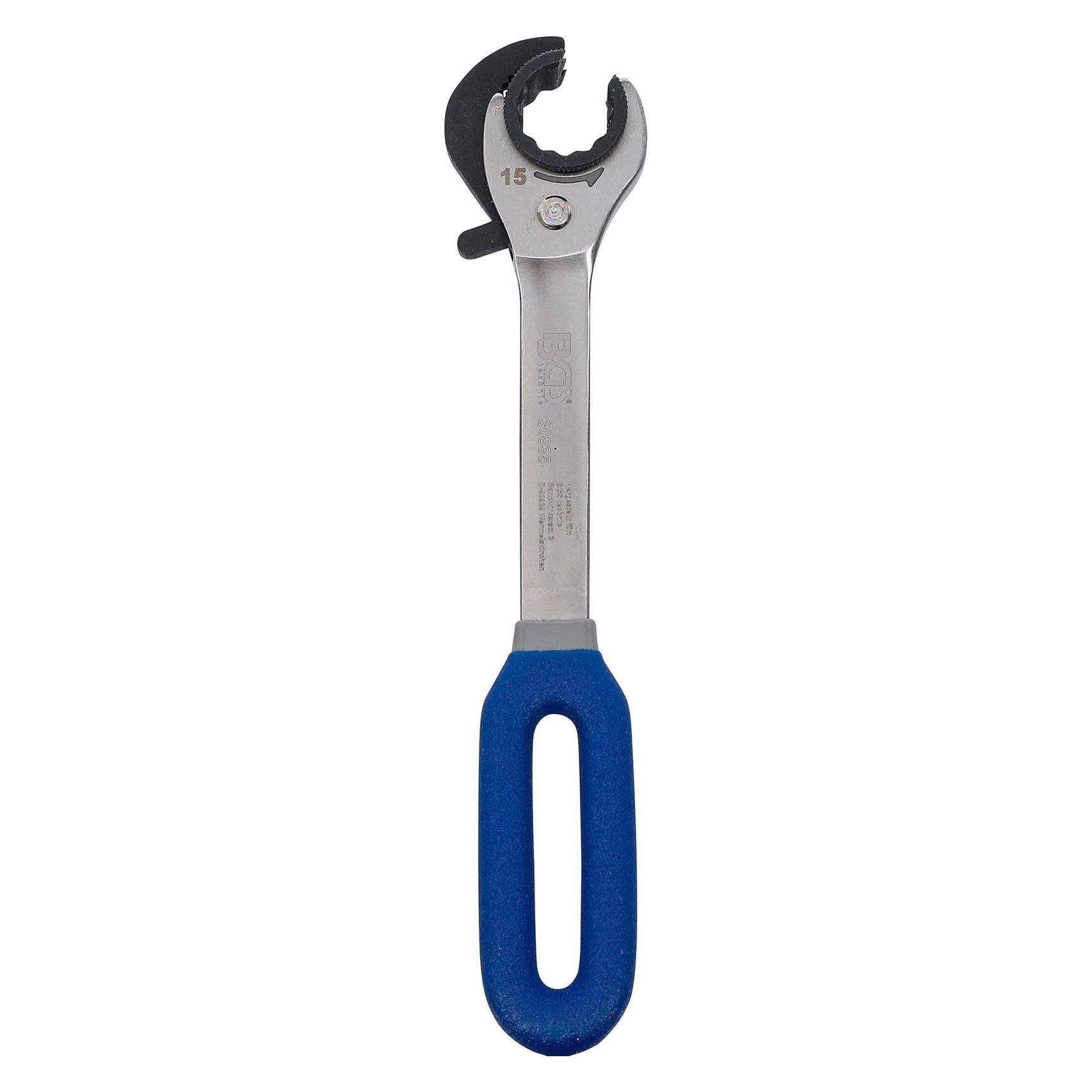 BGS Ratschen-Ringschlüssel, offen SW 15 mm (10 mm) (30835)