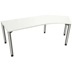 fm Büromöbel Winkelschreibtisch »Fastline« rechts weiß, 220x82x80 cm