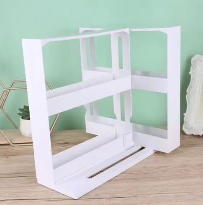 Inspire Curations SpinTier 2 Tier Rotating Spice Rack & Swivel Storage Organizer white 2 tier