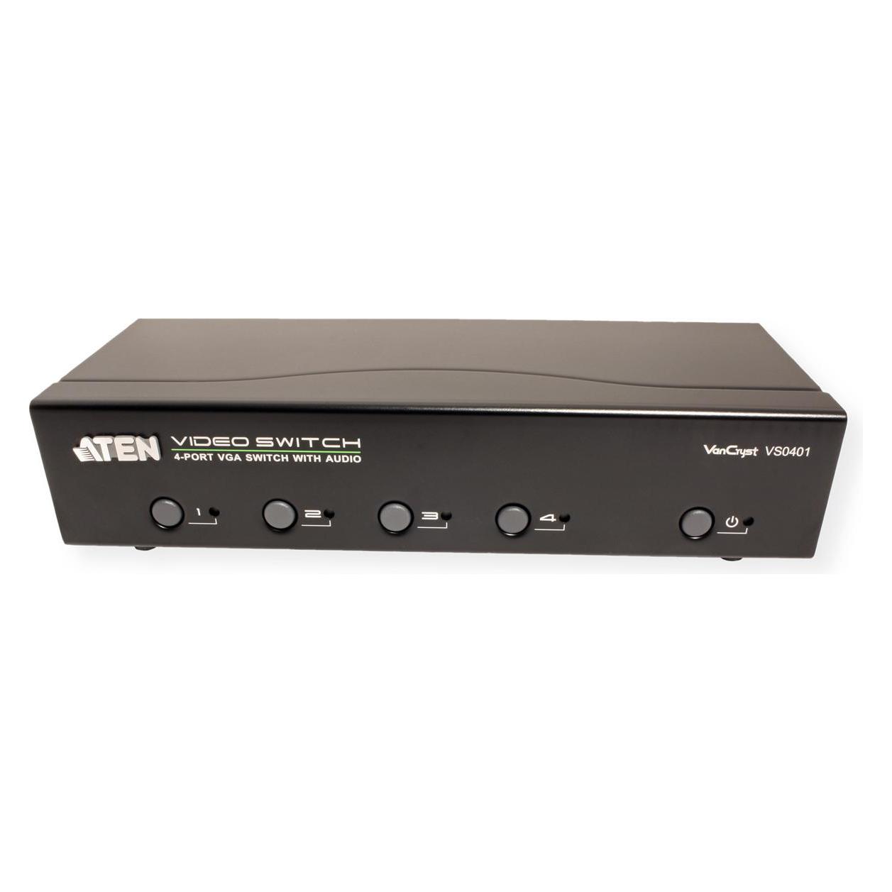 Aten Port VGA Audio/Video Switch (VS0401-AT-G)