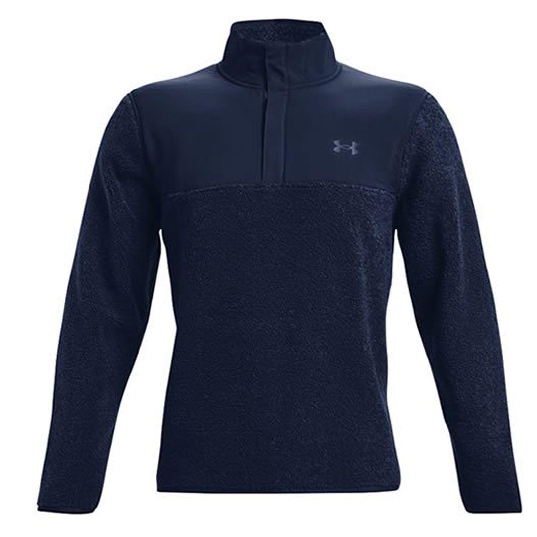 Under Armour Fleece Pile Heren Navy Golf Sweater