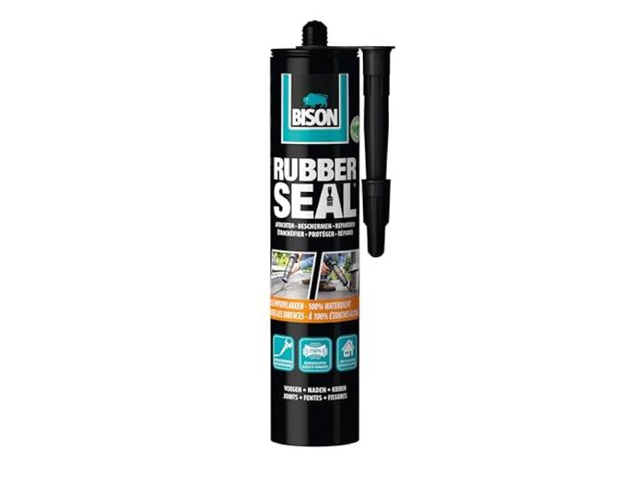 Bison Rubber Seal koker 310 gram - Rubber coating om oppervlakken waterdicht te maken, dakgoot repareren binnen en buiten, afdichten, beschermen, en repareren