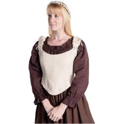Metamorph Einfache Corsage mit Stäbchen weiss (L)