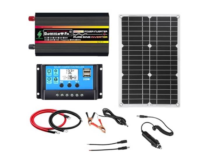 10.000-W-Off-Grid-Solarpanel-Kit mit 30-A-PWM-Controller for Heim und Wohnmobil