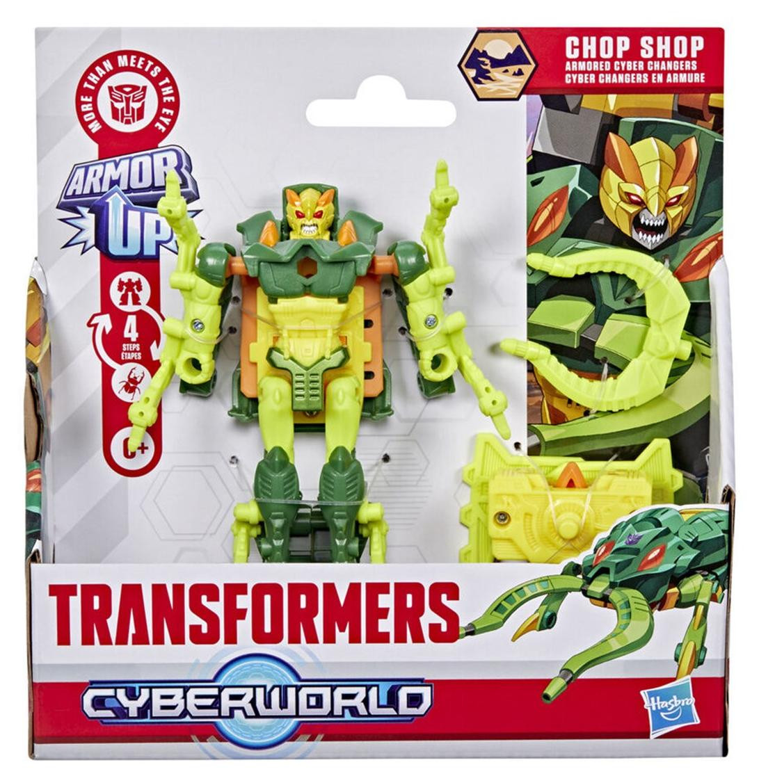 Hasbro Transformers CYBERWORLD Chop Shop gepantserde Cyber Changers voor kinderen vanaf 6 jaar
