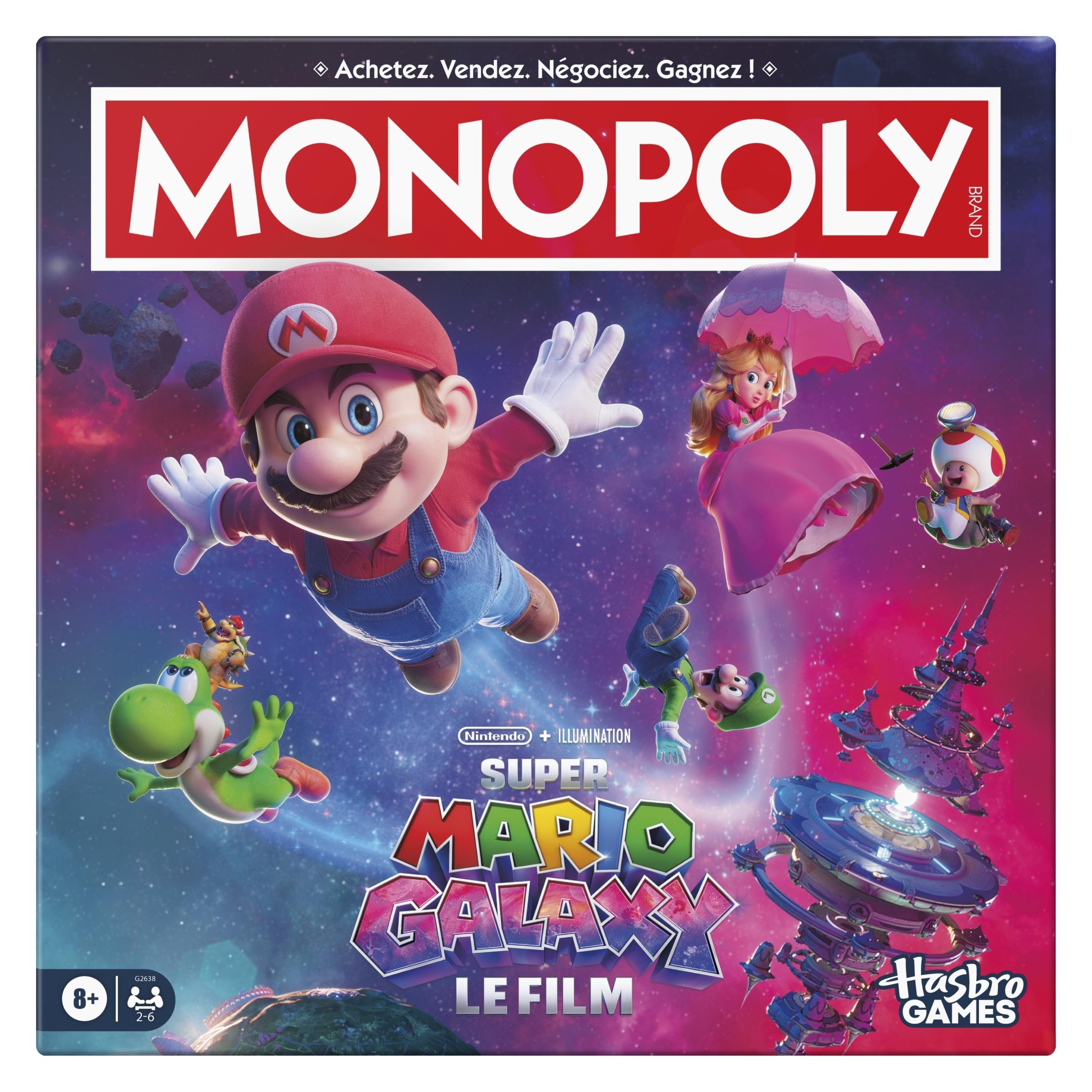 Hasbro Gaming Monopoly Super Mario Galaxy, f (Französisch, 2 - 6 Spieler) (G2638101)