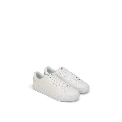 Sneaker MARC O'POLO "Bodil", Herren, Gr. 42, Mesh, weiß, Leder, unifarben, Basic, Schuhe Sneaker, Schnürschuh, Halbschuh, Freizeitschuh mit Memory Foam